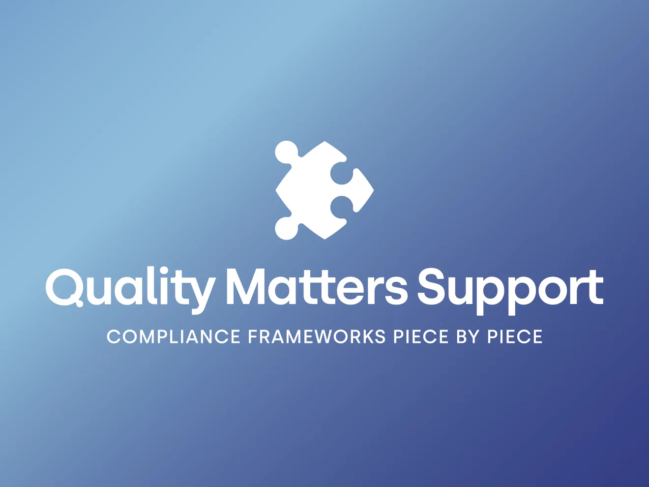 Quality Matters Support Logo Board Quality Matters Support Logo Board